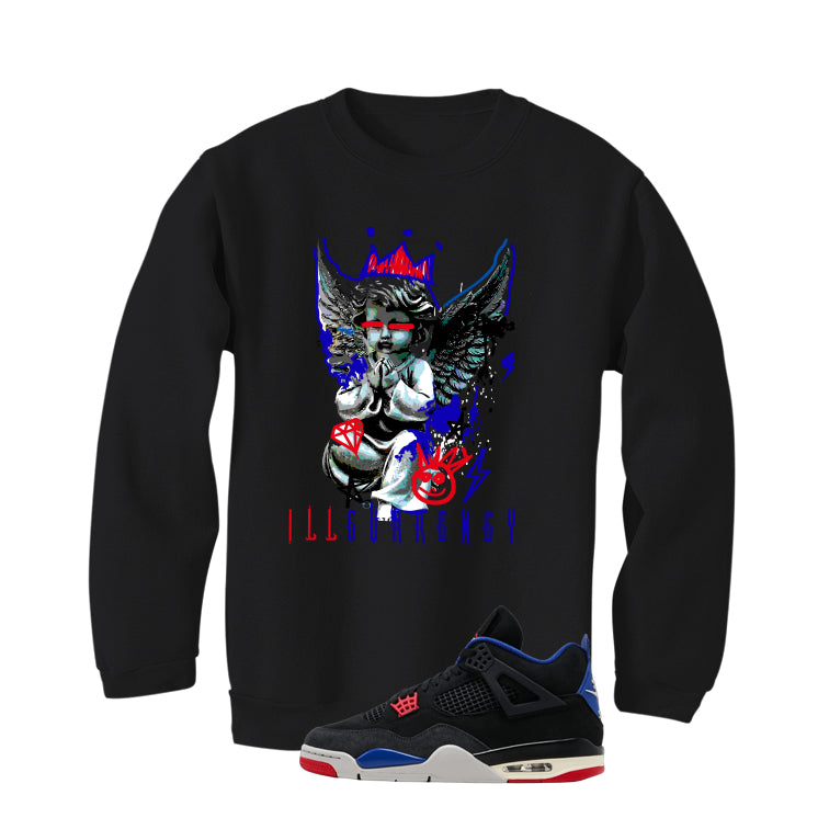 Air Jordan 4 Rare Air Black T-Shirt (Graffiti Angel)| illcurrency