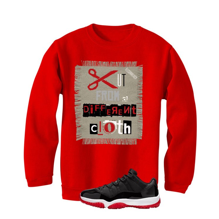 Air Jordan 11 Low Bred Red T-Shirt (Cut from a different cloth)| illcurrency