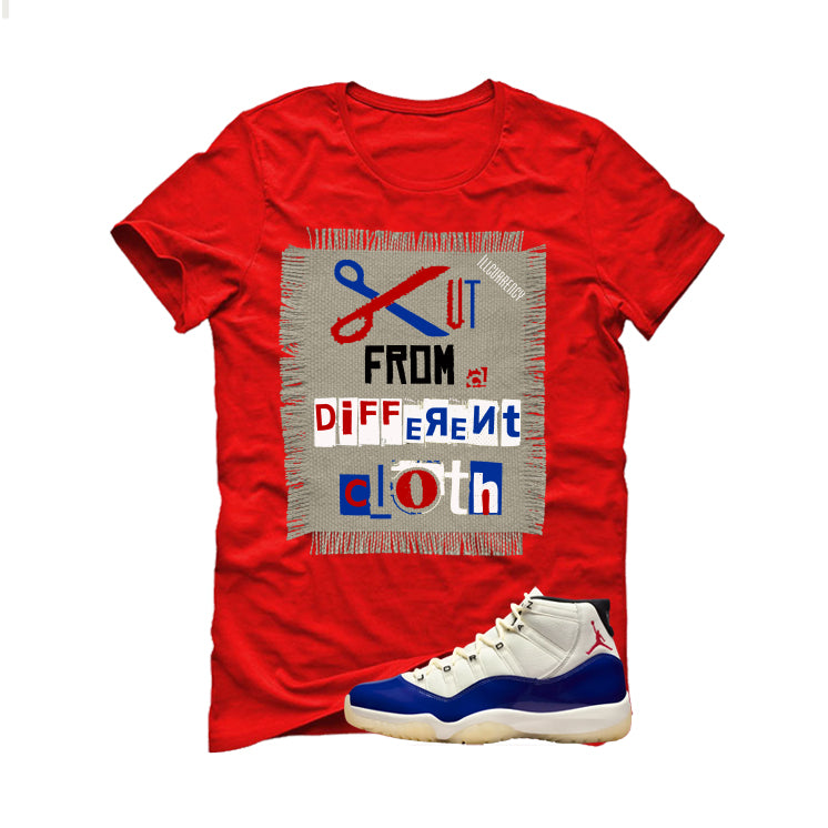 Air Jordan 11 Rare Air Matching T-Shirt, Sweatshirts & Hoodies Red T-Shirt (Cut from a different cloth)| illcurrency
