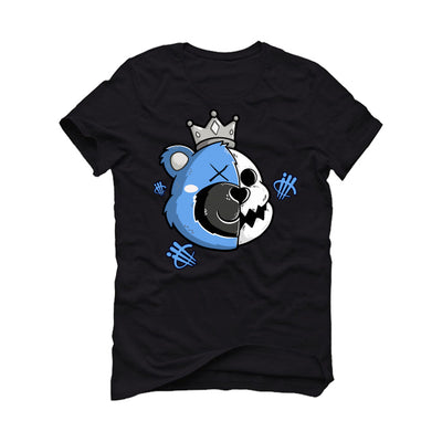 Air Jordan 1 "UNC Toe" | illcurrency Black T-Shirt (HALF KING BEAR)