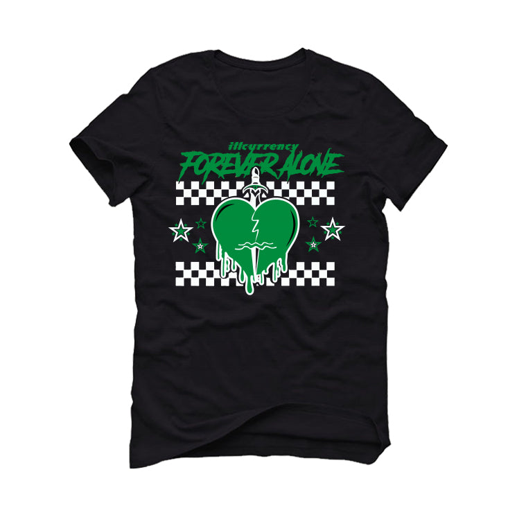 Air Jordan 5 WMNS “Lucky Green” | illcurrency Black T-Shirt (Forever Alone)