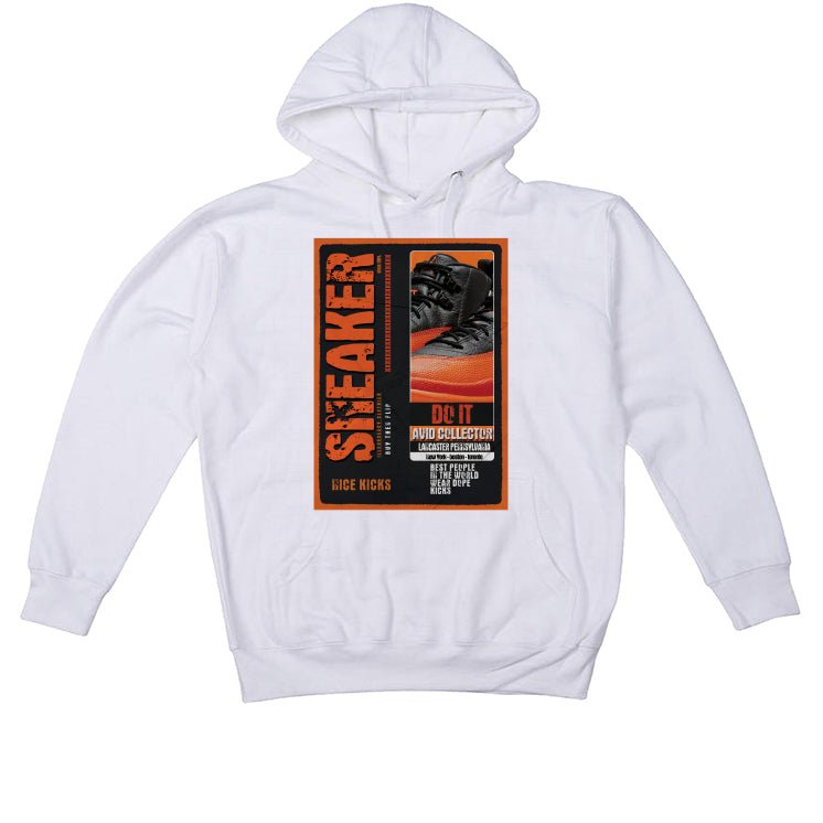 Air Jordan 12 Brilliant Orange - White T-Shirt (SNEAKERS COLLECTOR)