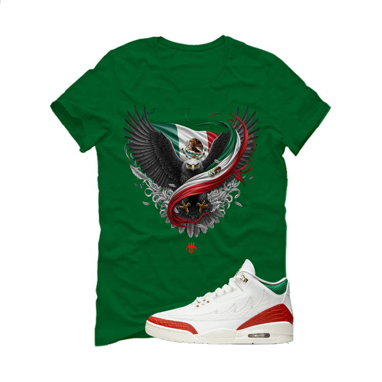 Air Jordan 3 Mexico El Vuelo Matching T-Shirt, Sweatshirts & Hoodies Pine Green T-Shirt (Eagle)| illcurrency