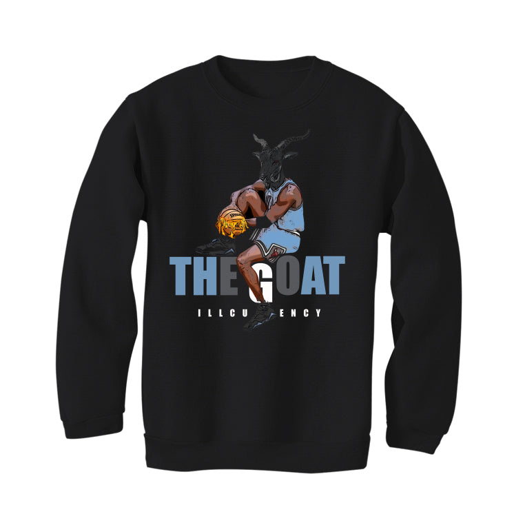 Air Jordan 7 “Chambray” | illcurrency Black T-Shirt (The Goat)
