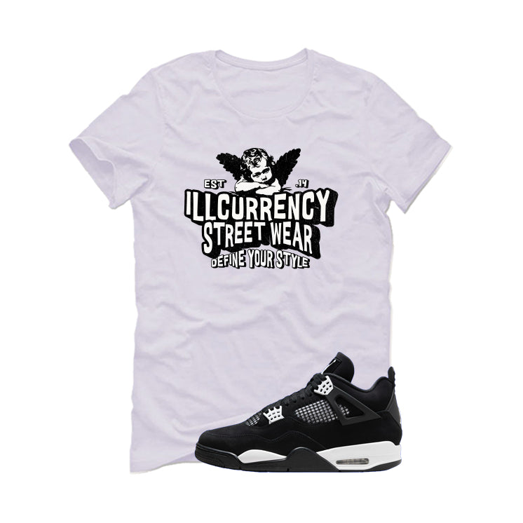 Air Jordan 4 White Thunder White T-Shirt (ILLCURRENCY STREETWEAR)| illcurrency