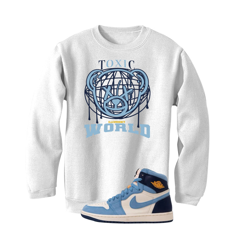 Air Jordan 1 High OG WMNS First in Flight White T-Shirt (Toxic World)| illcurrency