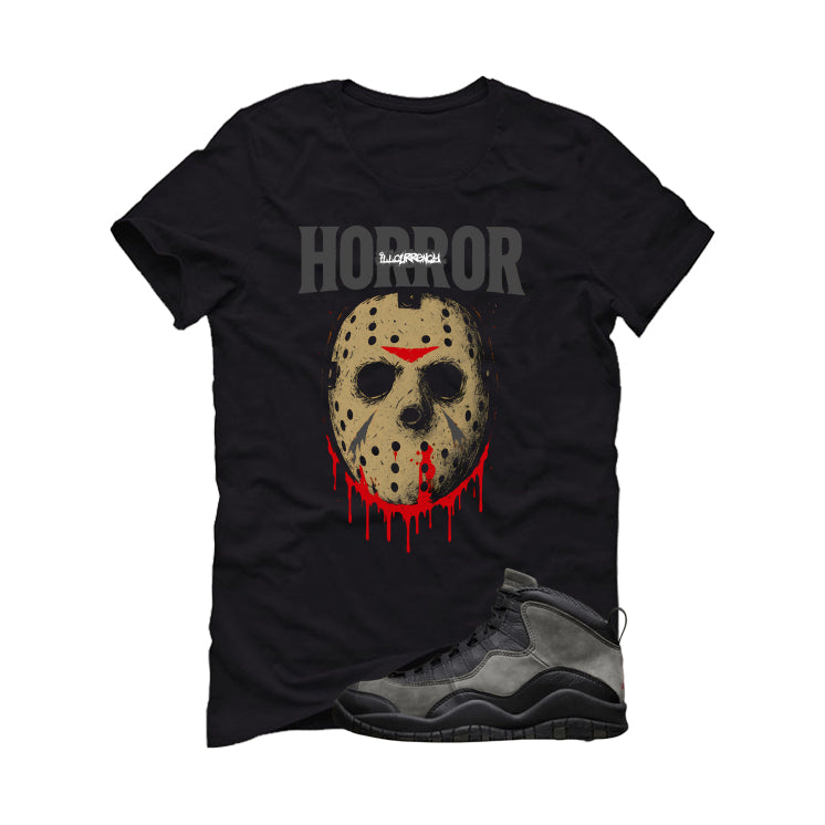 Air Jordan 10 Shadow Matching T-Shirt, Sweatshirts & Hoodies Black T-Shirt (Jason Horror)| illcurrency