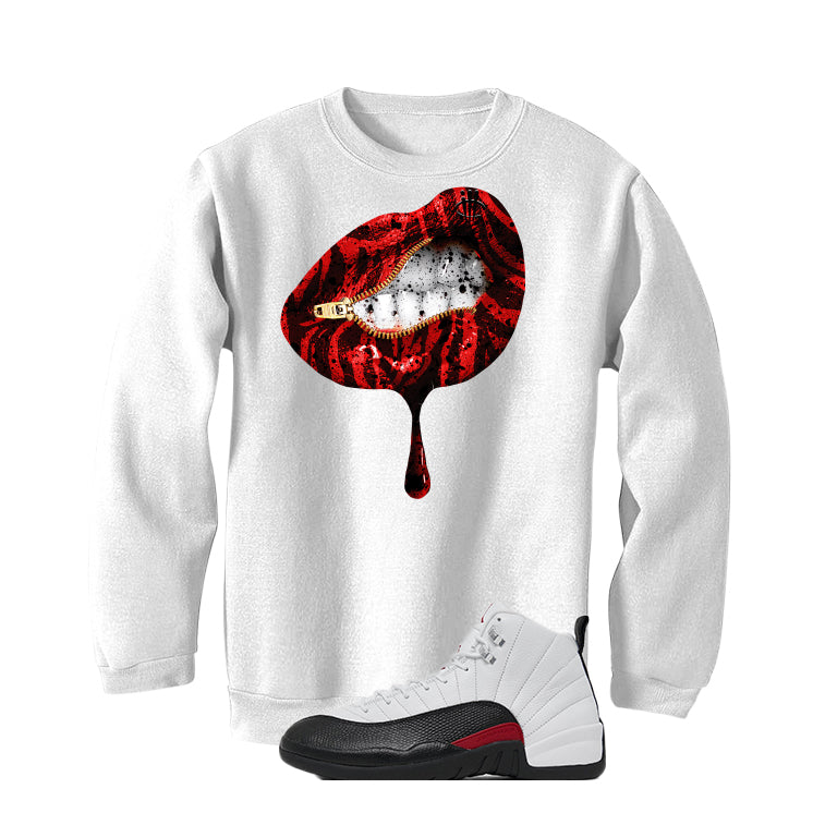 Air Jordan 12 “Red Taxi” | illcurrency White T-Shirt (LIPS UNSEALED)