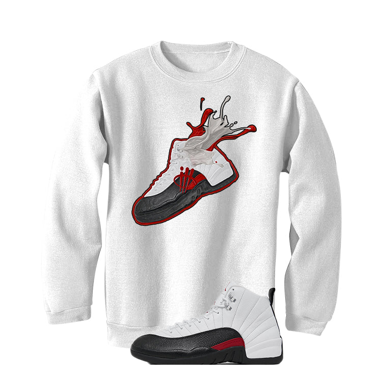 Air Jordan 12 “Red Taxi” | illcurrency White T-Shirt (SPLASH 12)