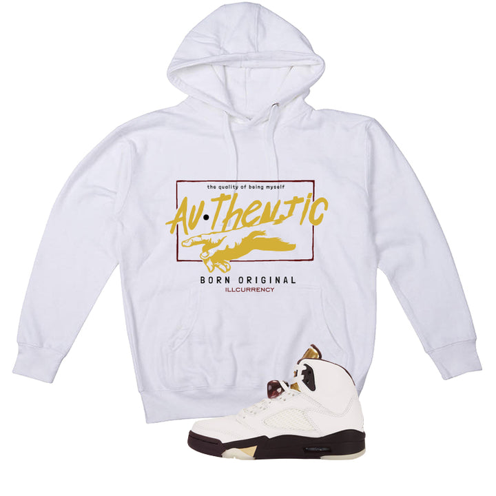 Air Jordan 5 Earth/Metallic Gold White T-Shirt (Authentic)| illcurrency