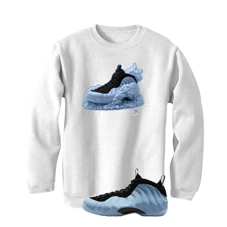Nike Air Foamposite One Psychic Blue White T-Shirt (Foamy Shoe)| illcurrency
