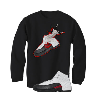 Air Jordan 12 “Red Taxi” | illcurrency Black T-Shirt (SPLASH 12)