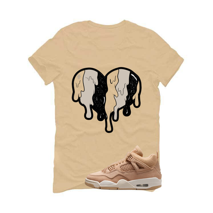 Air Jordan 4 WMNS Cozy Girl Matching T-Shirt, Sweatshirts & Hoodies Tan T-Shirt (Heart)| illcurrency