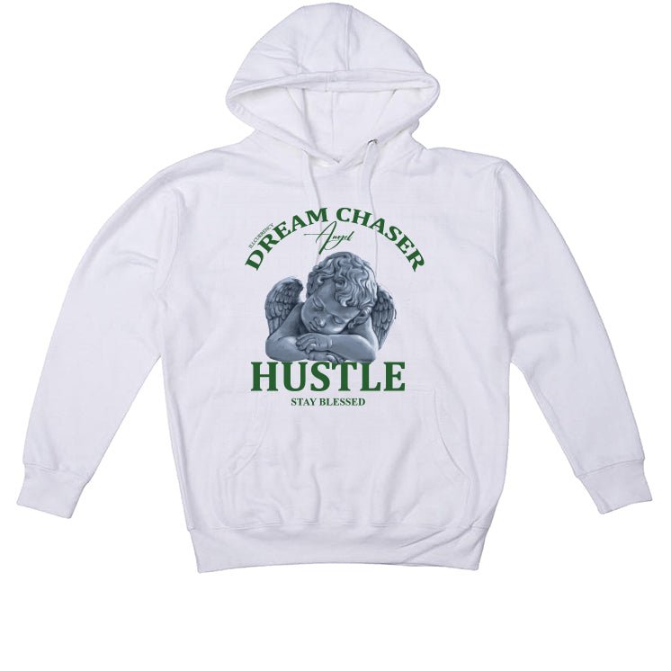 Nike Dunk Low Satin Green - White T-Shirt (Dream Chaser Angel)