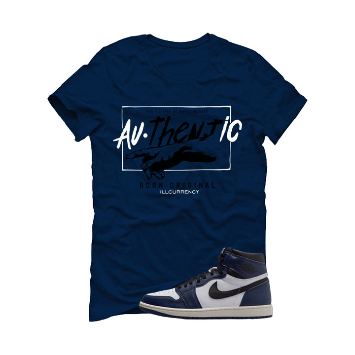 Air Jordan 1 High OG Midnight Navy Navy Blue T-Shirt (Authentic)| illcurrency