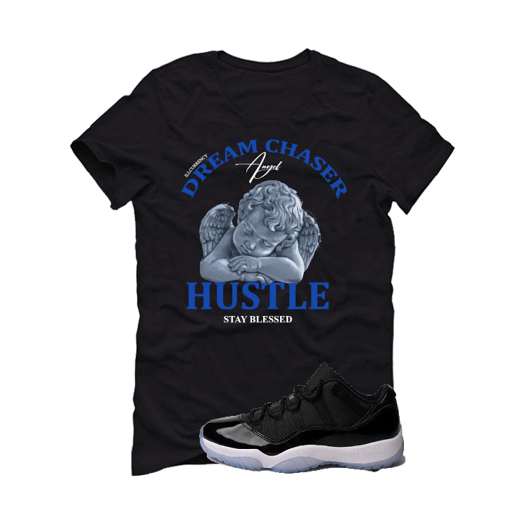 Air Jordan 11 Low Space Jam Black T-Shirt (Dream Chaser Angel)| illcurrency