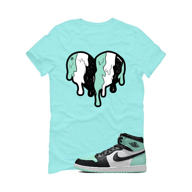 Air Jordan 1 High OG “Green Glow” | illcurrency Mint Green T-Shirt (Heart)