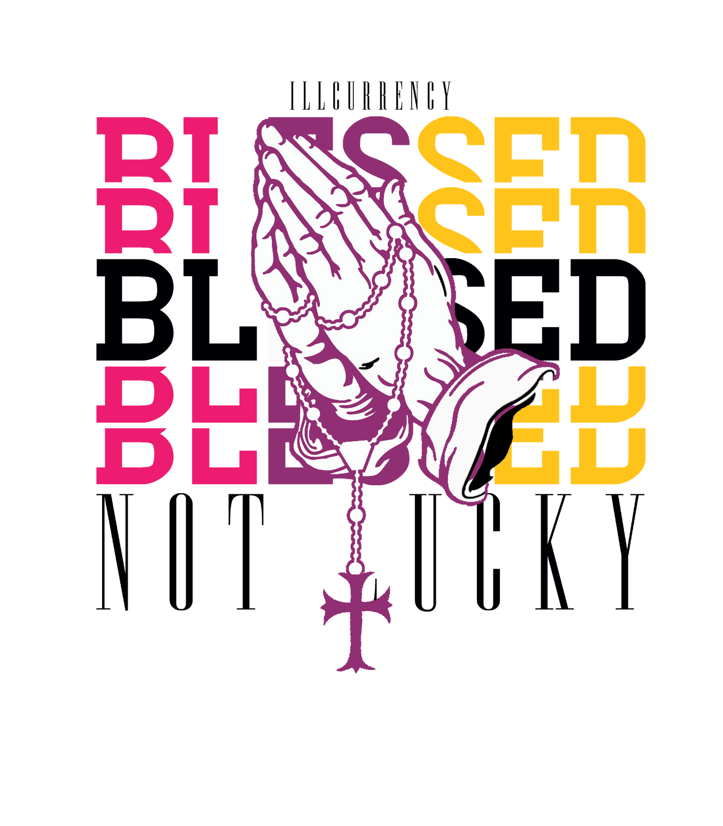 J Balvin x Air Jordan 3 Medellin Sunset - White T-Shirt (Blessed not lucky)