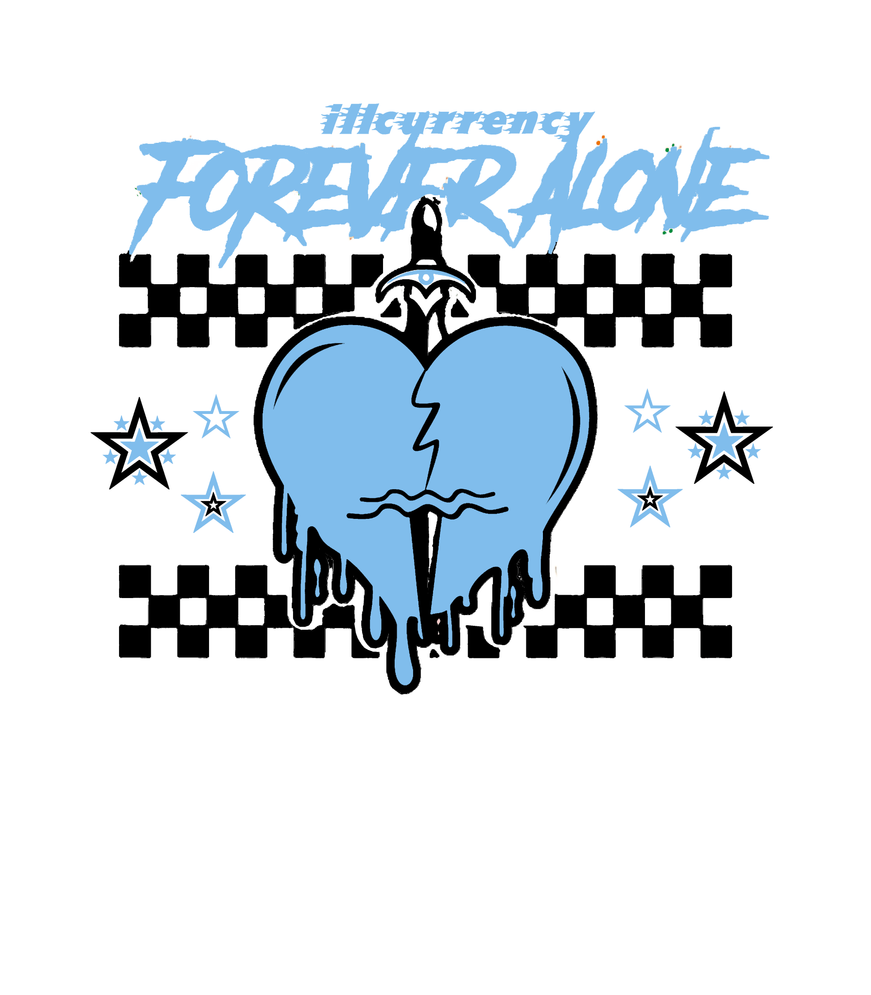 Air Jordan 9 “Powder Blue” | illcurrency White T-Shirt (Forever Alone)