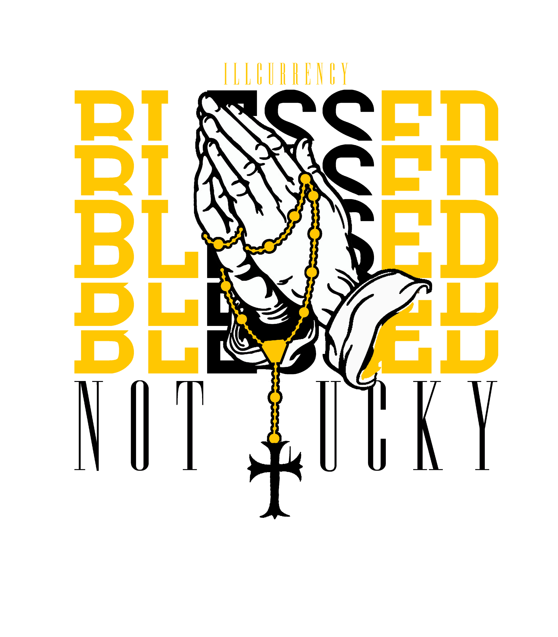 Air Jordan 4 WNNS “Vivid Sulfur” | illcurrency White T-Shirt (Blessed not lucky)