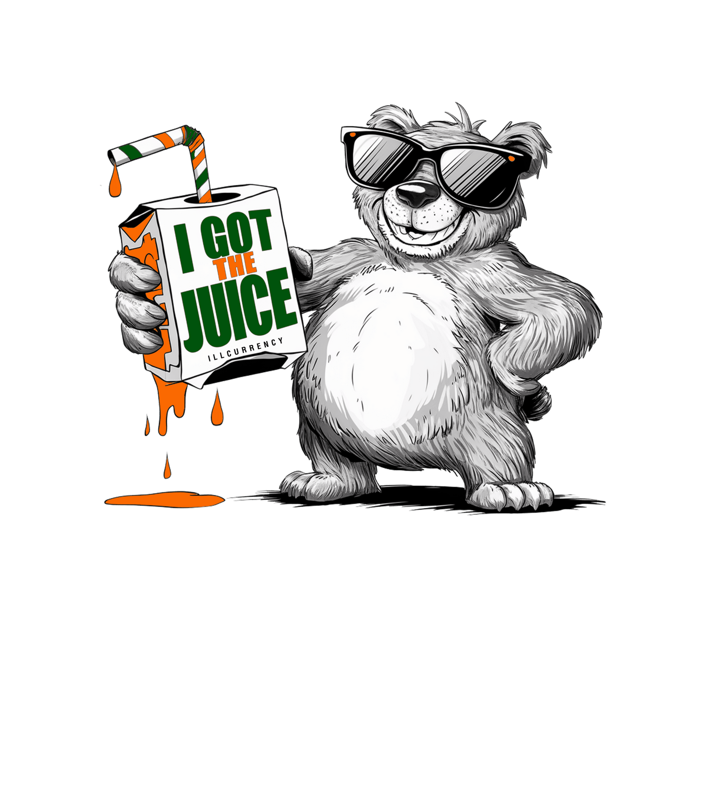 Air Jordan 5 GS Miami Hurricanes White T-Shirt (I got the juice)| illcurrency