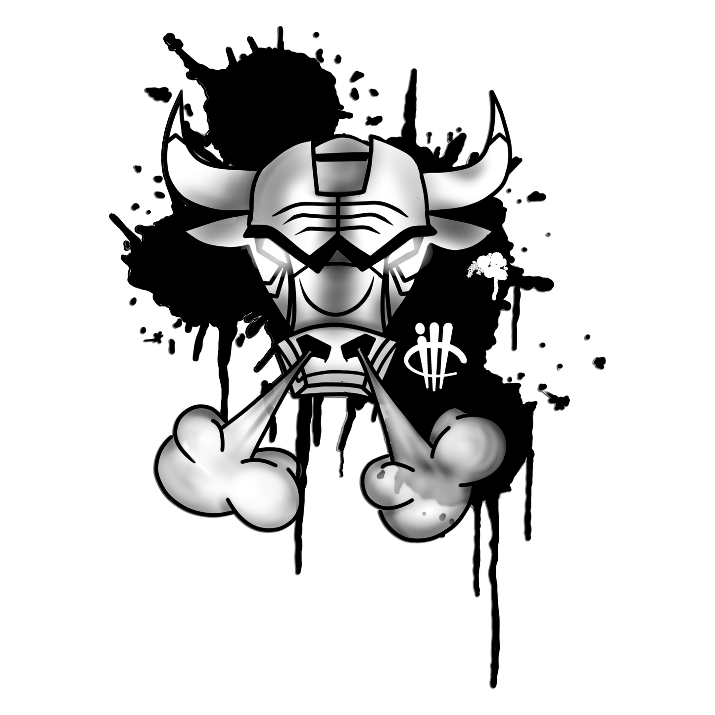 Air Jordan 4 White Thunder White T-Shirt (Iron Bull)| illcurrency