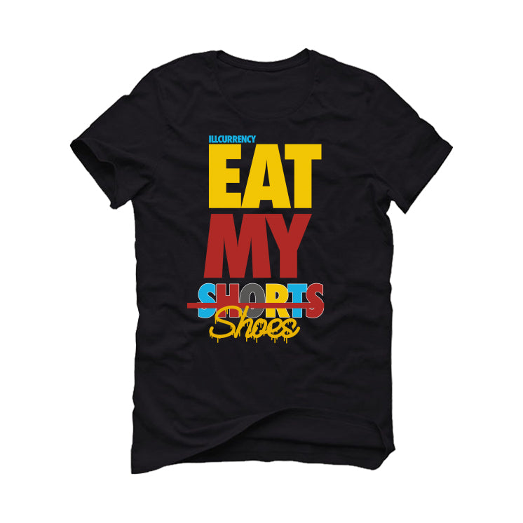 NIKE SB DUNK LOWS (Bart Simpson) | ILLCURRENCY Black T-Shirt (EAT MY SHORTS)