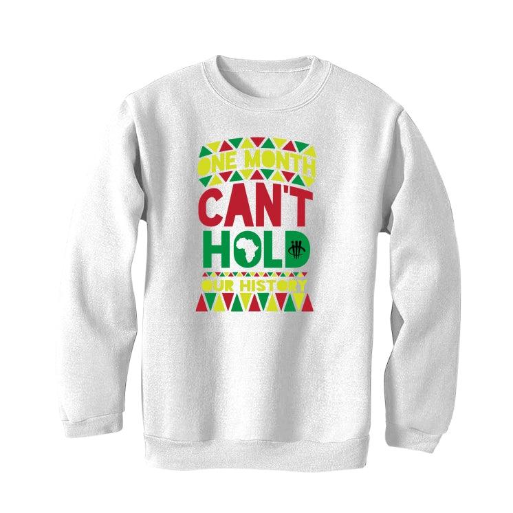 BLACK HISTORY MONTH White T-Shirt (ONE MONTH) - illCurrency Sneaker Matching Apparel