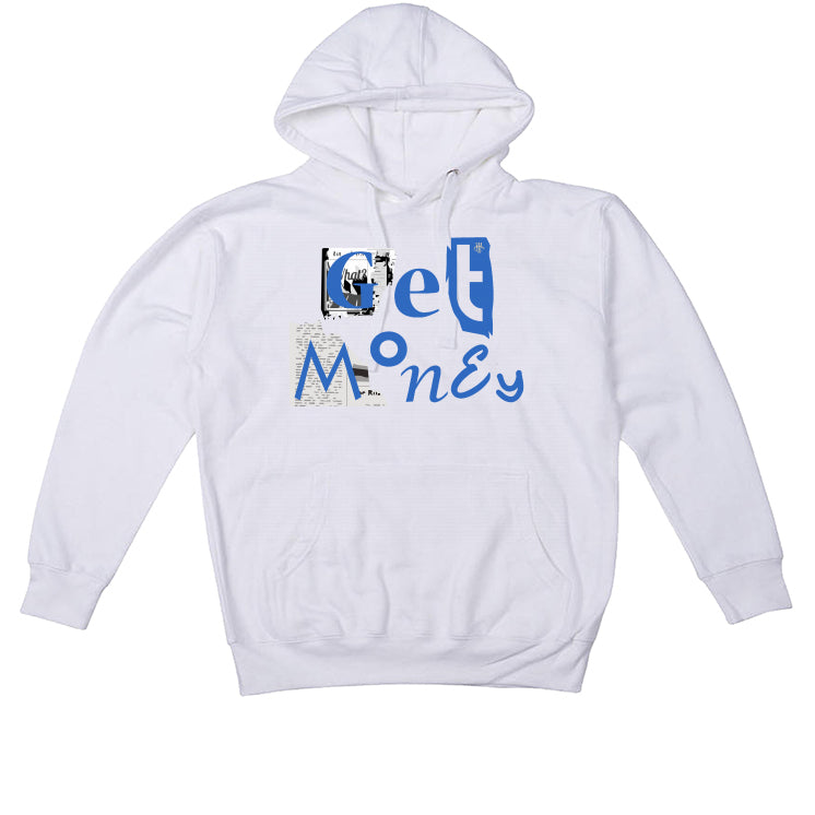 Air Jordan 1 High OG “True Blue” White T-Shirt (GET MONEY)