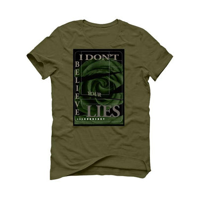 Air Jordan 3 “Patchwork” Military Green T-Shirt (I DON'T BELIEVE YOUR LIES) - illCurrency Sneaker Matching Apparel