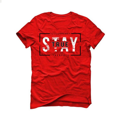 Air Jordan 1 KO Red T-Shirt (Stay True) - illCurrency Sneaker Matching Apparel