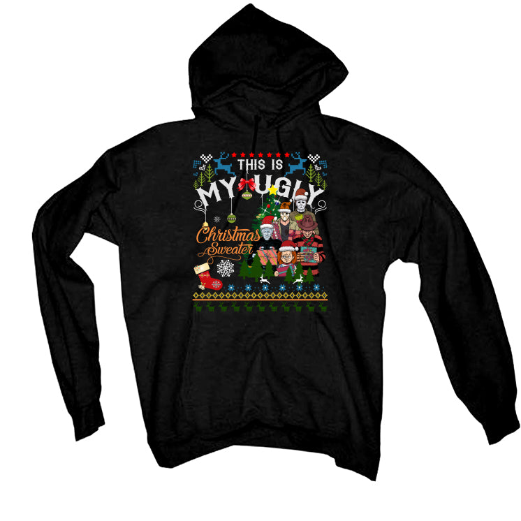 CHRISTMAS UGLY SWEATERS Black T-Shirt (This My Ugly Christmas Sweater)