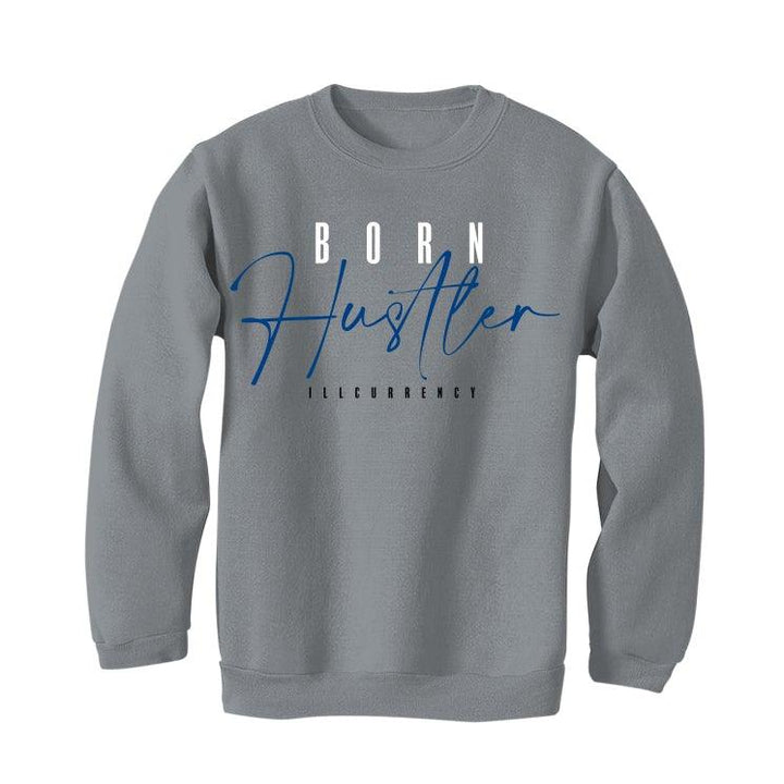 Air Jordan 3 “Racer Blue” 2021 Grey T-Shirt (Born Hustler) - illCurrency Sneaker Matching Apparel