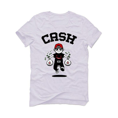 The Nike Air Foamposite Pro White/Black/Varsity Red White T-Shirt (Cash ) - illCurrency Sneaker Matching Apparel