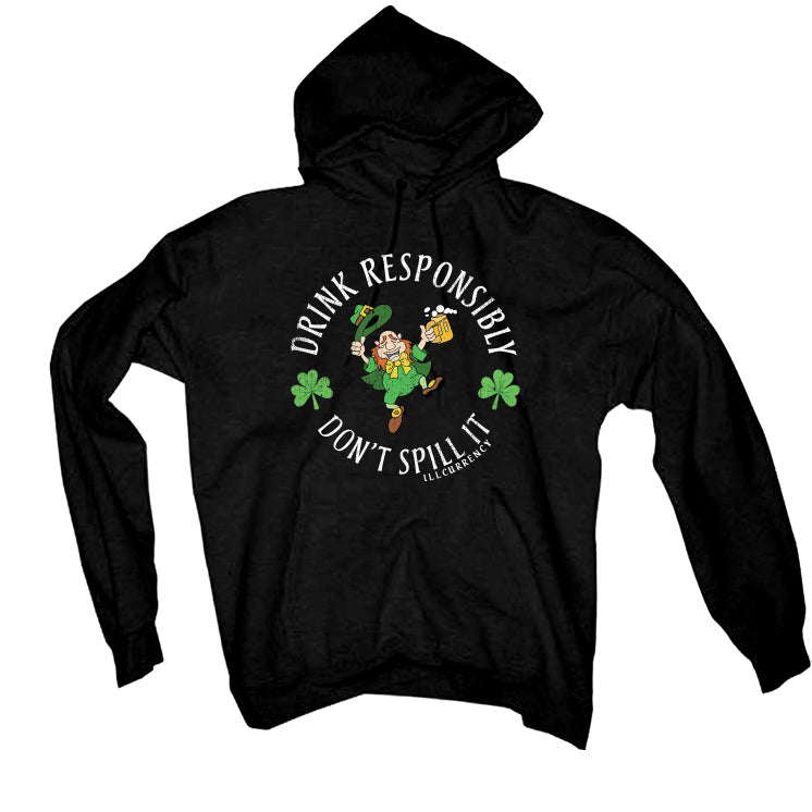 St. Pattys Collection Black T-Shirt (Drink Responsibly)