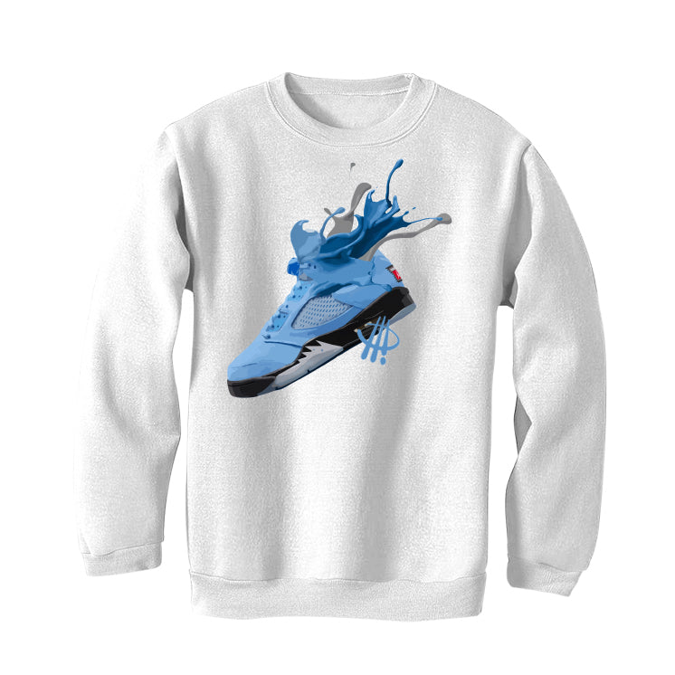 Air Jordan 5 “UNC” | illcurrency White T-Shirt (SPLASH)