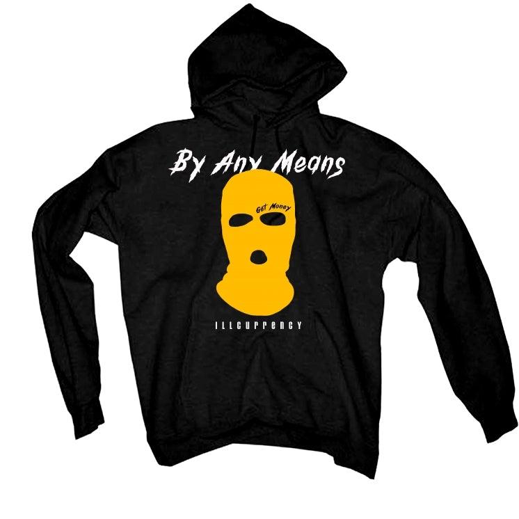 AIR JORDAN 12  BLACK AND YELLOW 2020 Black T-Shirt (By any means) - illCurrency Sneaker Matching Apparel