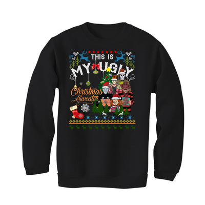 CHRISTMAS UGLY SWEATERS Black T-Shirt (This My Ugly Christmas Sweater)