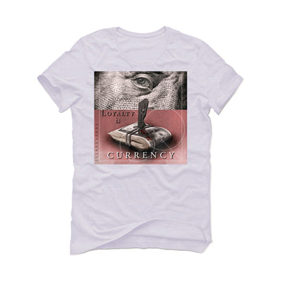 Air Jordan 5 Low “White/Desert Berry”I ILLCURRENCY White T-Shirt (LOYALTY IS CURRENCY)