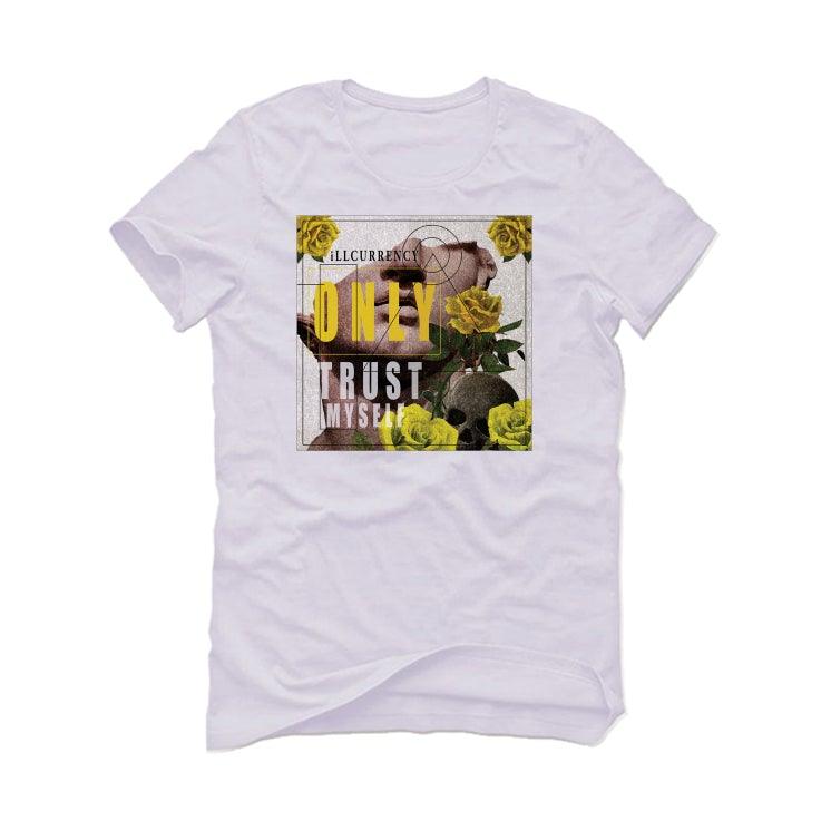 Air Jordan 4 “Lightning”2021 White T-Shirt (ONLY TRUST MYSELF) - illCurrency Sneaker Matching Apparel