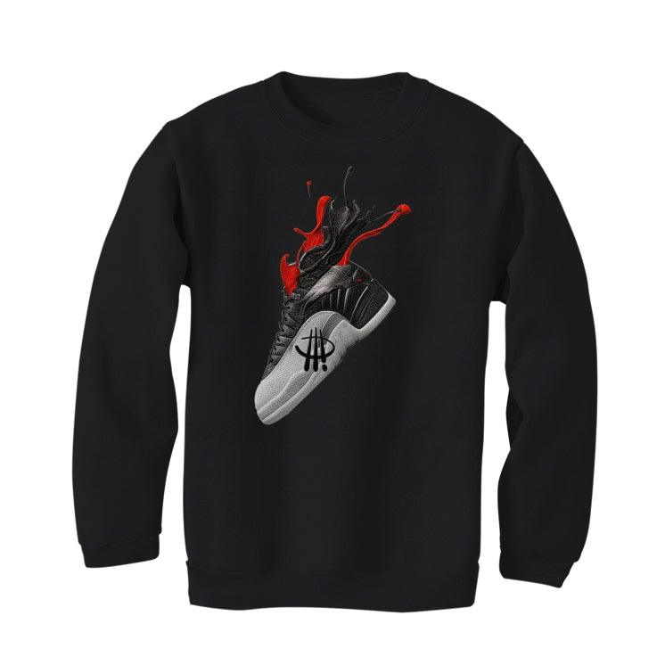 Air Jordan 12 “Playoffs” 2022 Black T-Shirt (SPLASH 12) - illCurrency Sneaker Matching Apparel