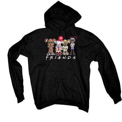 Halloween Collection 2017 Black T-Shirt (scary friends)