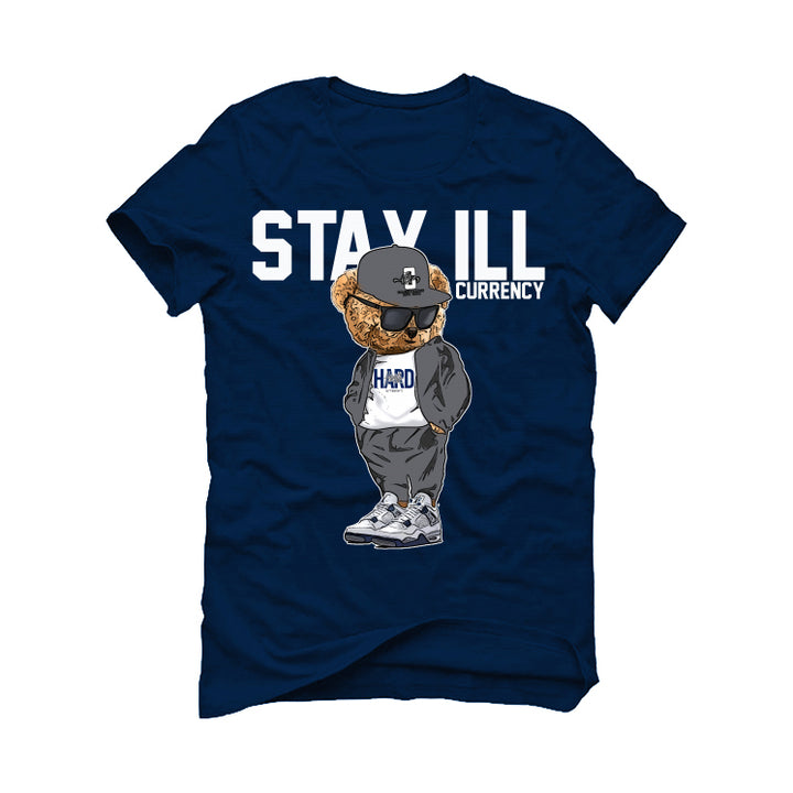 Air Jordan 4 “Midnight Navy” Navy Blue T-Shirt (Stay ill Bear)