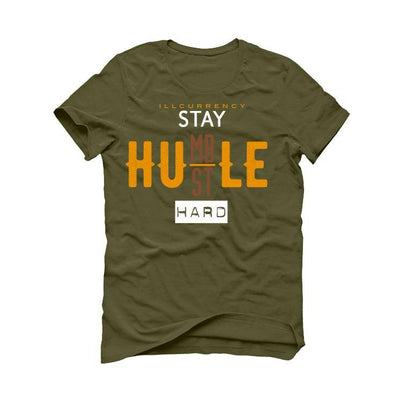 Nike Dunk Low Dusty Olive Gold Military Green T-Shirt (Stay Humble Hustle Hard) - illCurrency Sneaker Matching Apparel