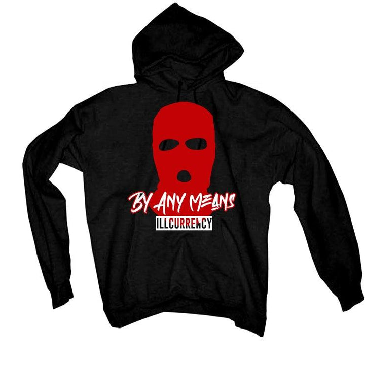 Air Jordan 4 “Red Thunder” Black T-Shirt (By Any Means) - illCurrency Sneaker Matching Apparel