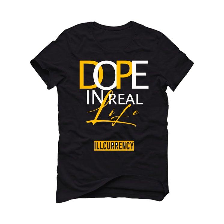 Nike dunk low "goldenrod" Black T-Shirt (DOPE) - illCurrency Sneaker Matching Apparel