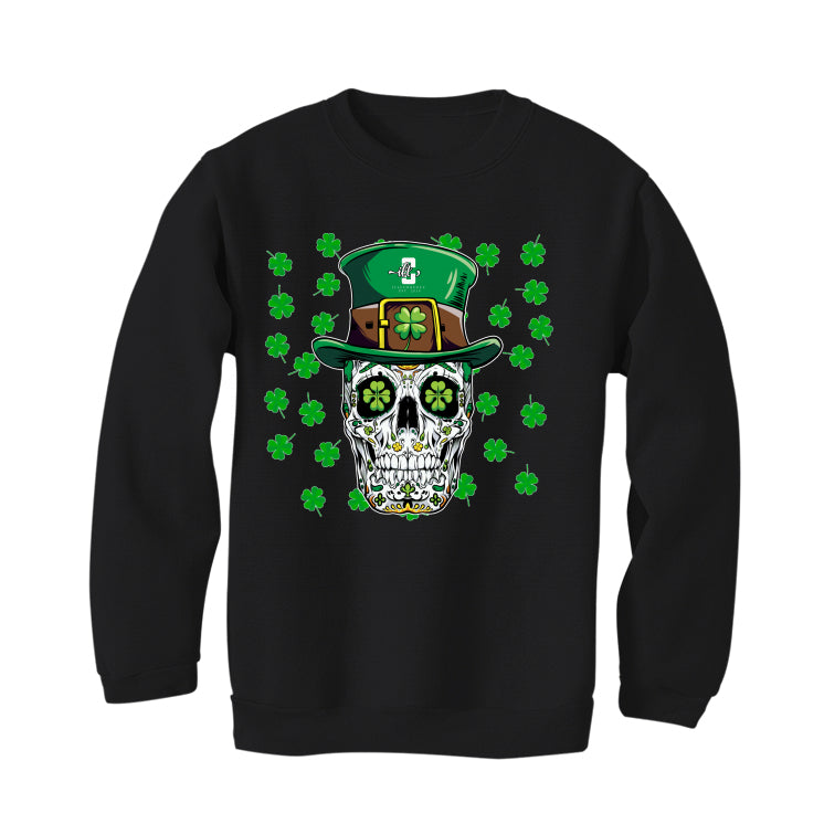 St. Pattys Collection Black T-Shirt (St pattys cool skeleton)