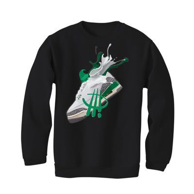 Air Jordan 3 “Lucky Green” | ILLCURRENCY Black T-Shirt (SPLASH)