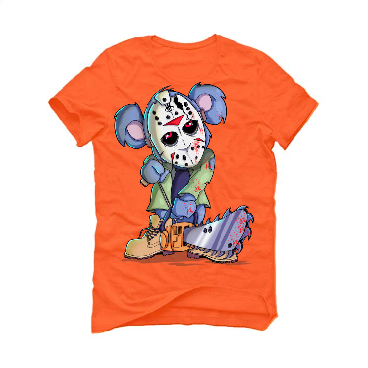 IllCurrency Halloween 2018 Collection Orange T-Shirt (Teddy Chainsaw)