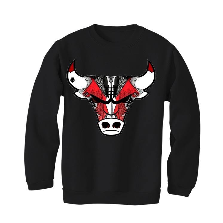 Air Jordan 3 Red Cement (Chicago All-Star) Black T-Shirt (Bulls Head kicks) - illCurrency Sneaker Matching Apparel